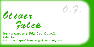 oliver fulep business card
